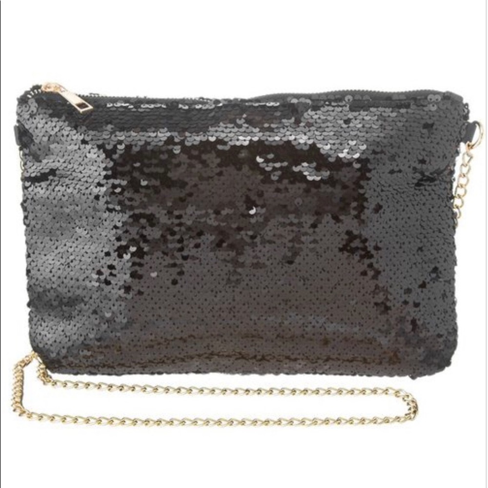 Black Sequin Evening Bag